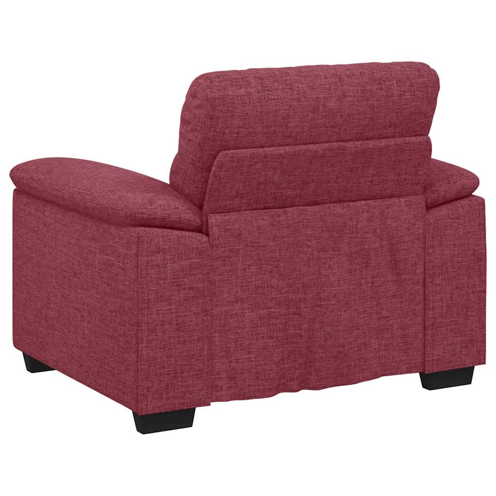 Poltrona Rosso Vino 100x81x84 cm in Tessuto | homemem39