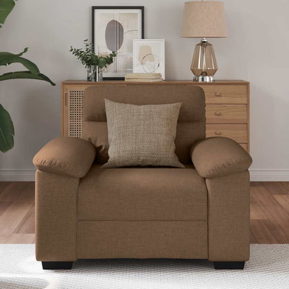 Poltrona Marrone 60 cm in Tessuto