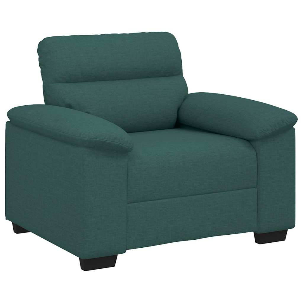 Poltrona Verde Scuro 100x81x84 cm in Tessuto