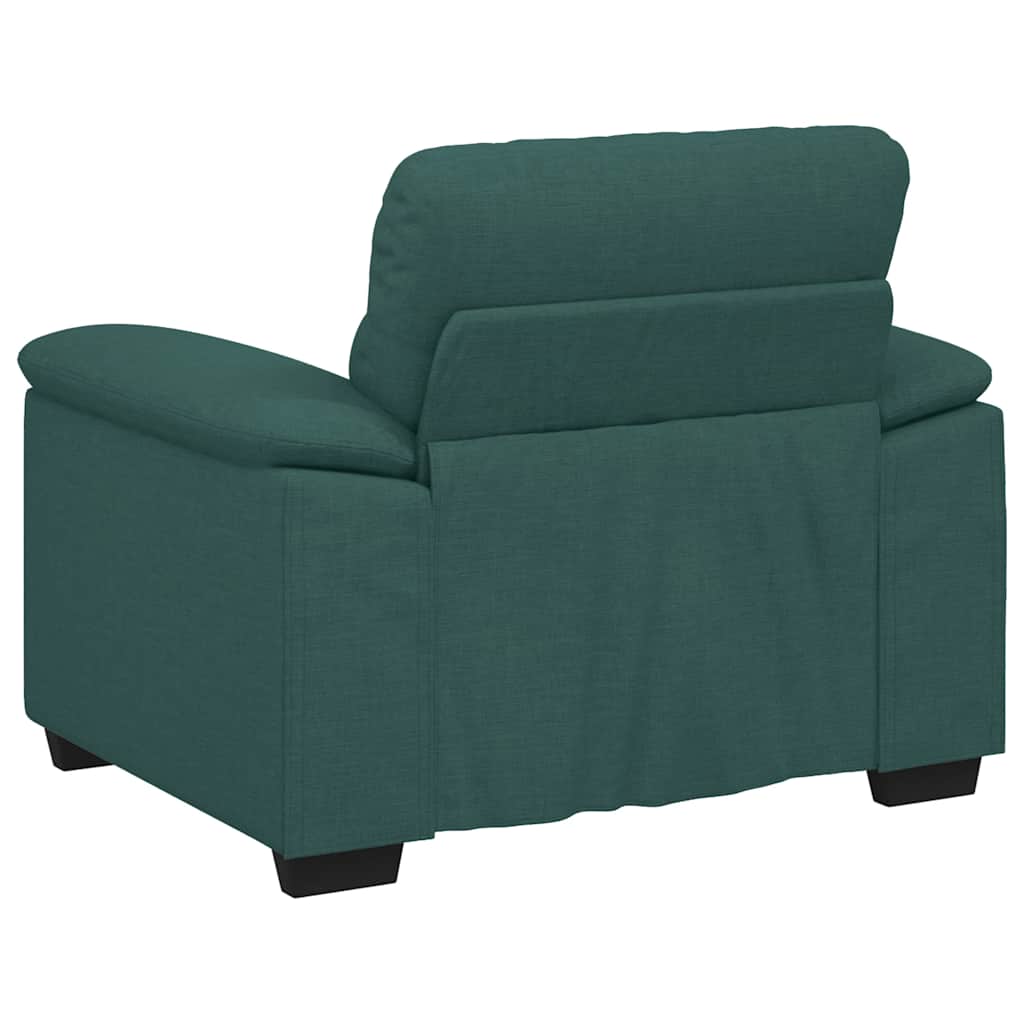 Poltrona Verde Scuro 60 cm in Tessuto - homemem39