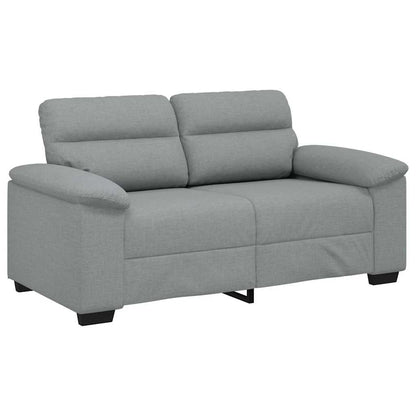 Divano a 2 Posti Grigio Chiaro 160x81x84 cm in Tessuto | homemem39