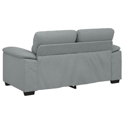 Divano a 2 Posti Grigio Chiaro 160x81x84 cm in Tessuto | homemem39