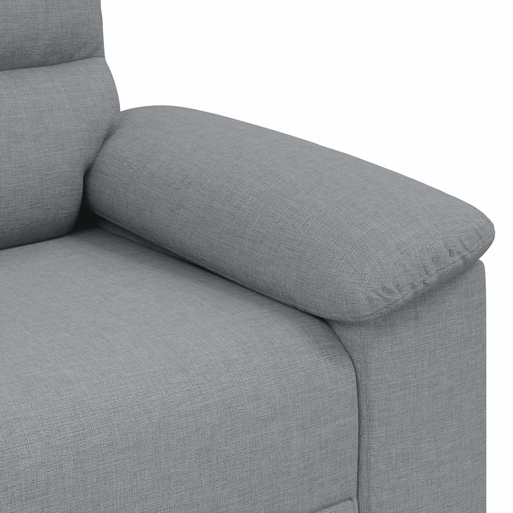 Divano a 2 Posti Grigio Chiaro 160x81x84 cm in Tessuto | homemem39