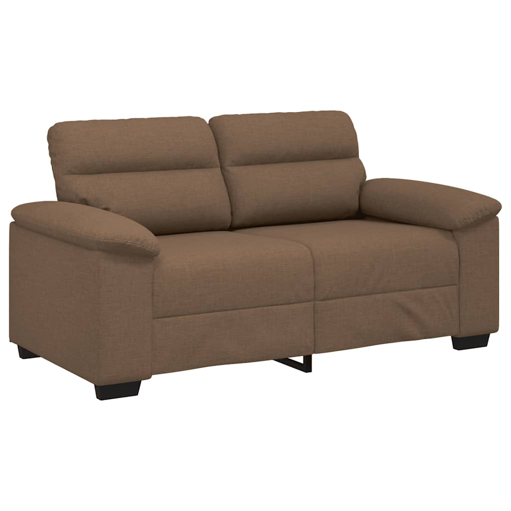 Divano a 2 Posti Marrone 160x81x84 cm in Tessuto | homemem39
