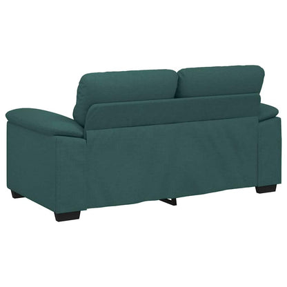 Divano a 2 Posti Verde Scuro 160x81x84 cm in Tessuto | homemem39