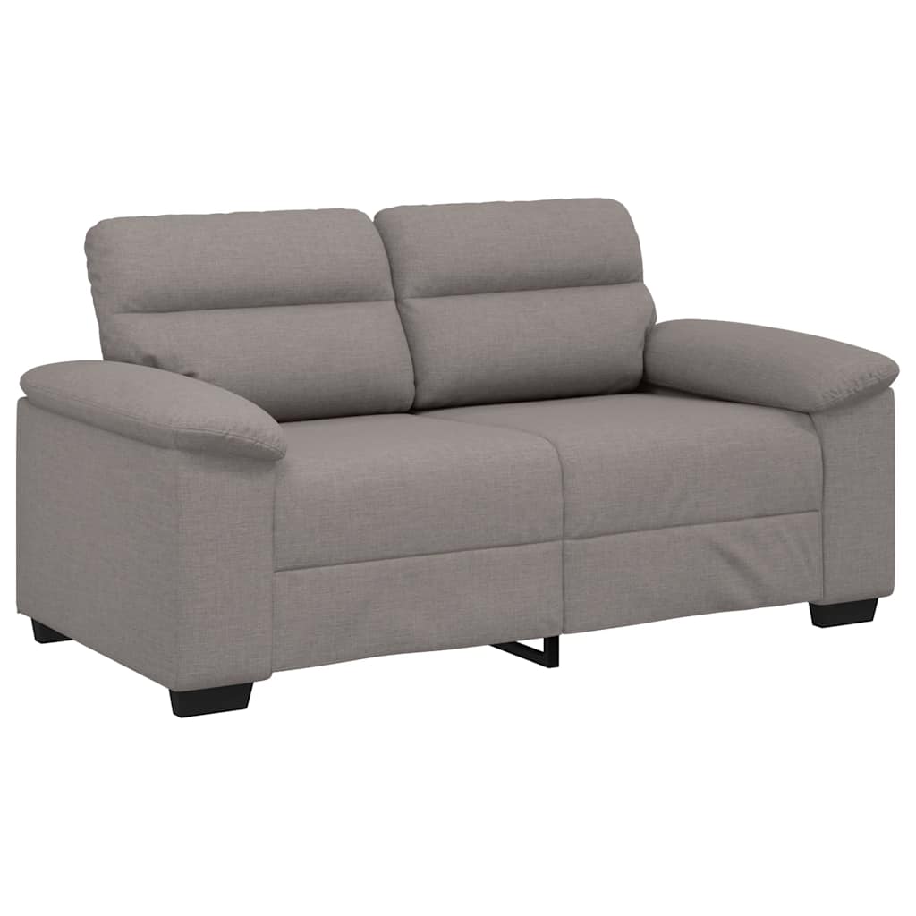 Divano a 2 Posti Tortora 160x81x84 cm in Tessuto