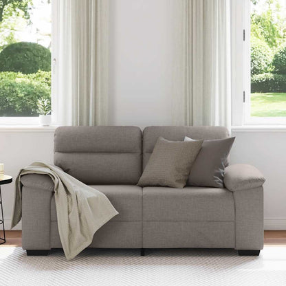 Divano a 2 Posti Tortora 160x81x84 cm in Tessuto