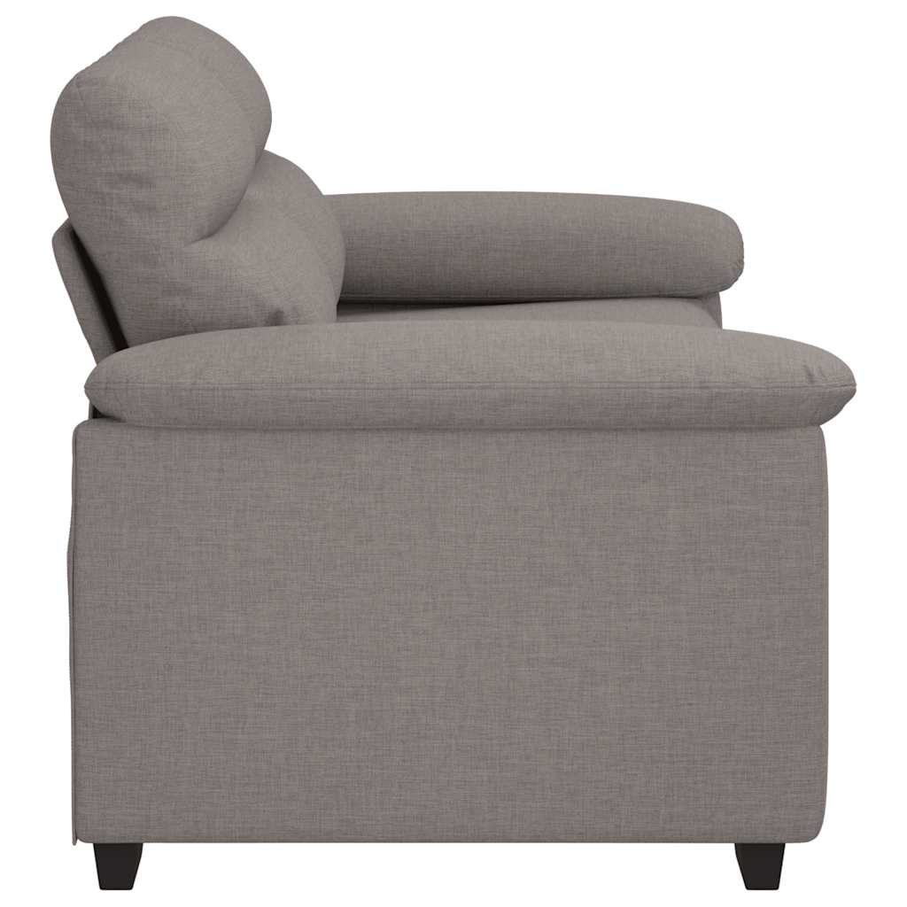 Divano a 2 Posti Tortora 160x81x84 cm in Tessuto | homemem39