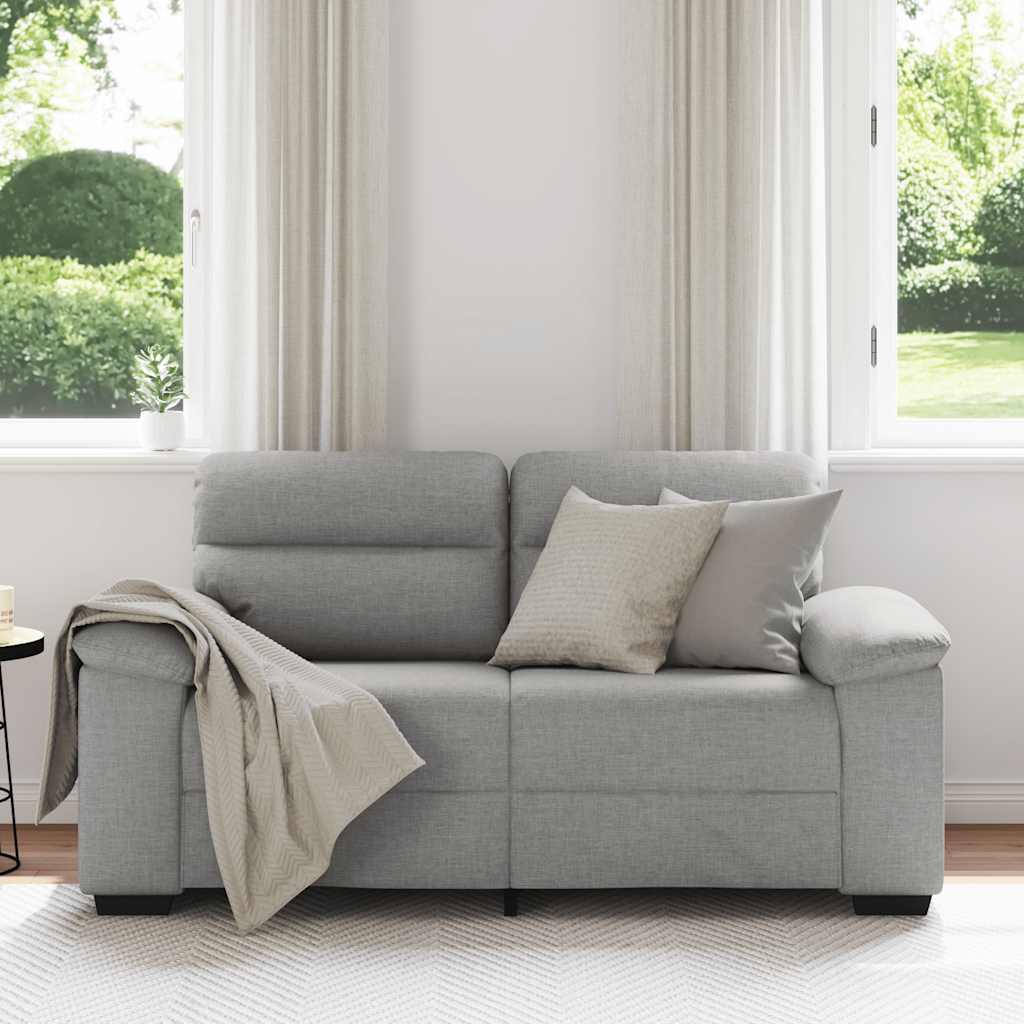 Divano a 2 Posti Grigio Nuvola 160x81x84 cm in Tessuto | homemem39