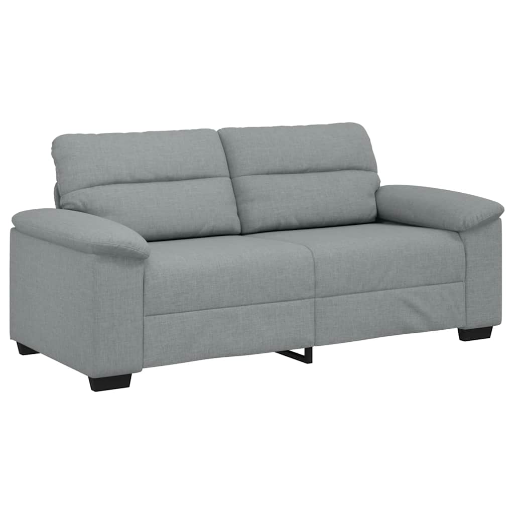Divano a 2 Posti Grigio Chiaro 180x81x84 cm in Tessuto | homemem39