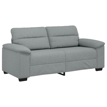 Divano a 2 Posti Grigio Chiaro 180x81x84 cm in Tessuto | homemem39
