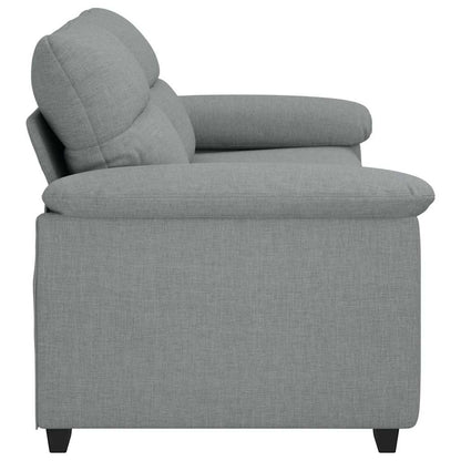 Divano a 2 Posti Grigio Chiaro 180x81x84 cm in Tessuto