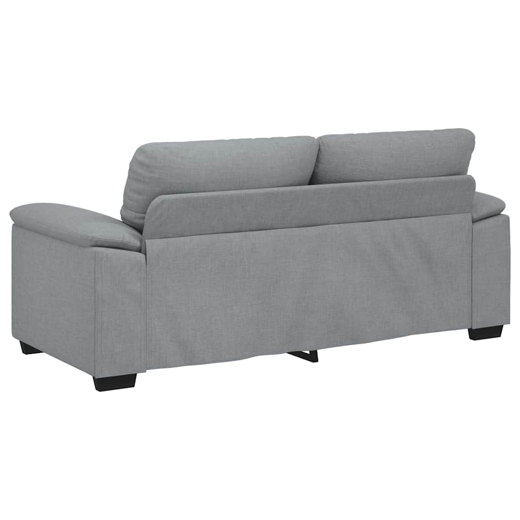 Divano a 2 Posti Grigio Chiaro 180x81x84 cm in Tessuto | homemem39