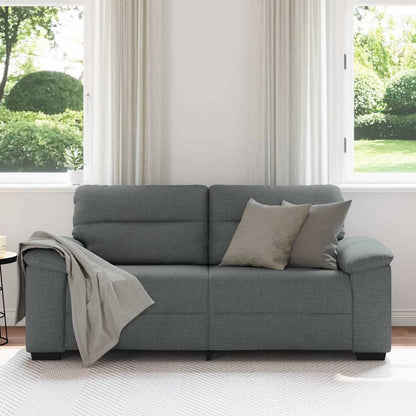 Divano a 2 Posti Grigio Scuro 180x81x84 cm in Tessuto | homemem39