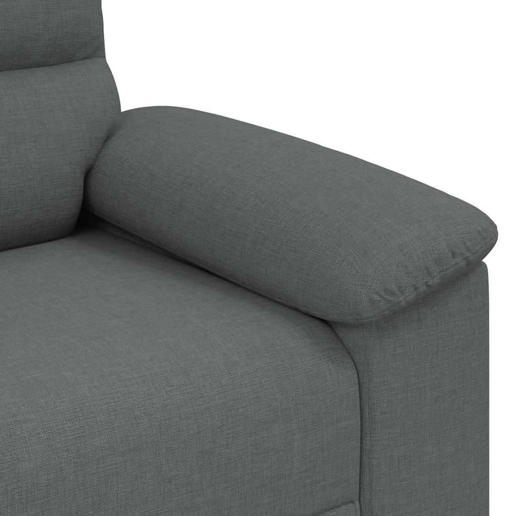 Divano a 2 Posti Grigio Scuro 180x81x84 cm in Tessuto | homemem39