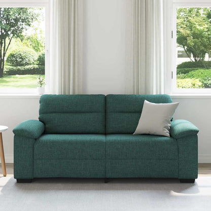 Divano a 2 Posti Verde Scuro 180x81x84 cm in Tessuto | homemem39