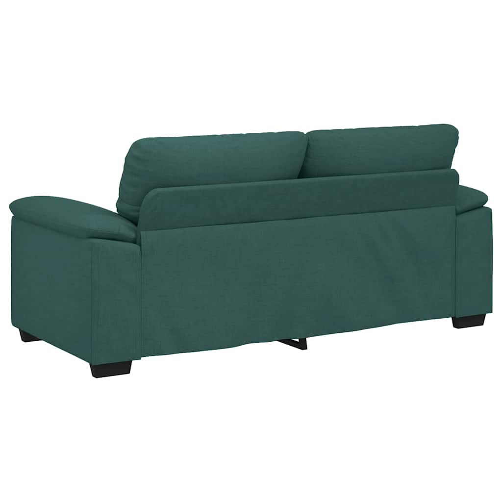 Divano a 2 Posti Verde Scuro 180x81x84 cm in Tessuto | homemem39