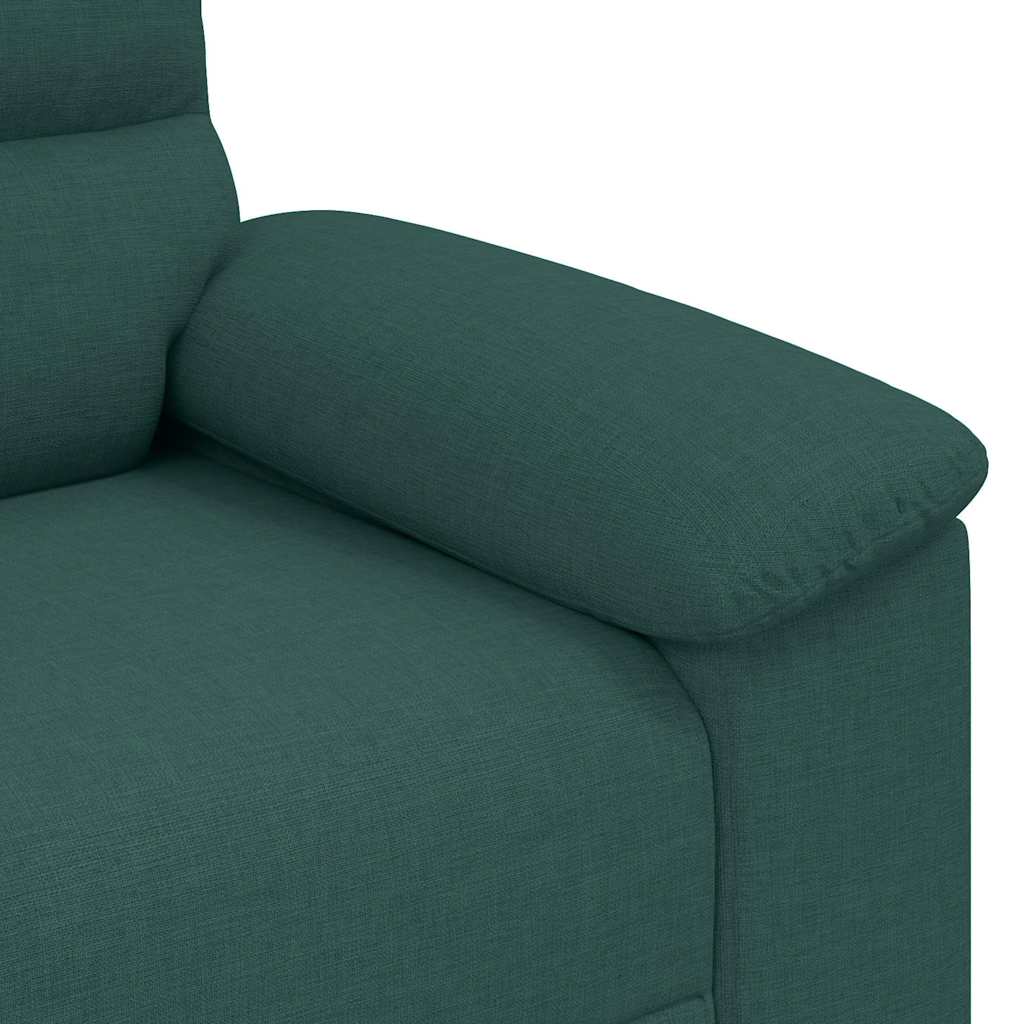 Divano a 2 Posti Verde Scuro 180x81x84 cm in Tessuto | homemem39
