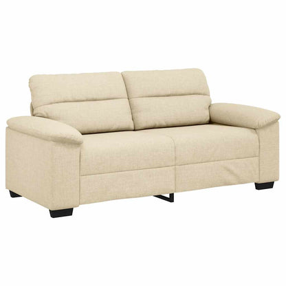Divano a 2 Posti Crema 180x81x84 cm in Tessuto | homemem39