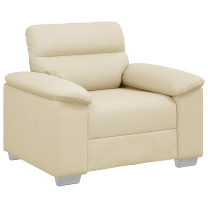 Poltrona Crema 100x81x84 cm in Similpelle