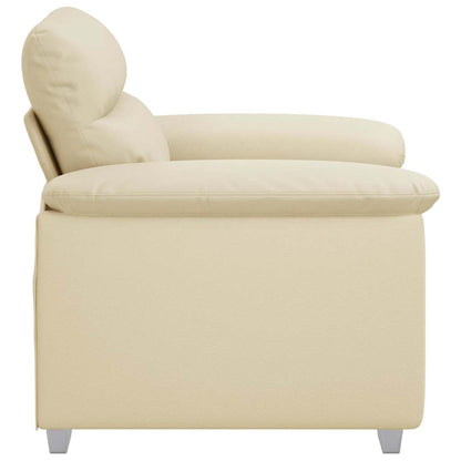 Poltrona Crema 100x81x84 cm in Similpelle