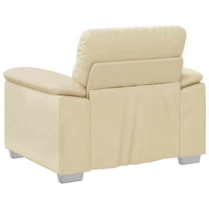 Poltrona Crema 100x81x84 cm in Similpelle