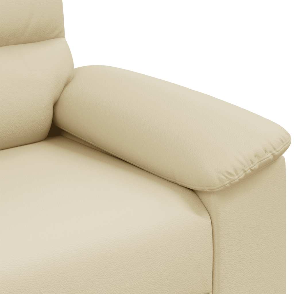 Poltrona Crema 100x81x84 cm in Similpelle