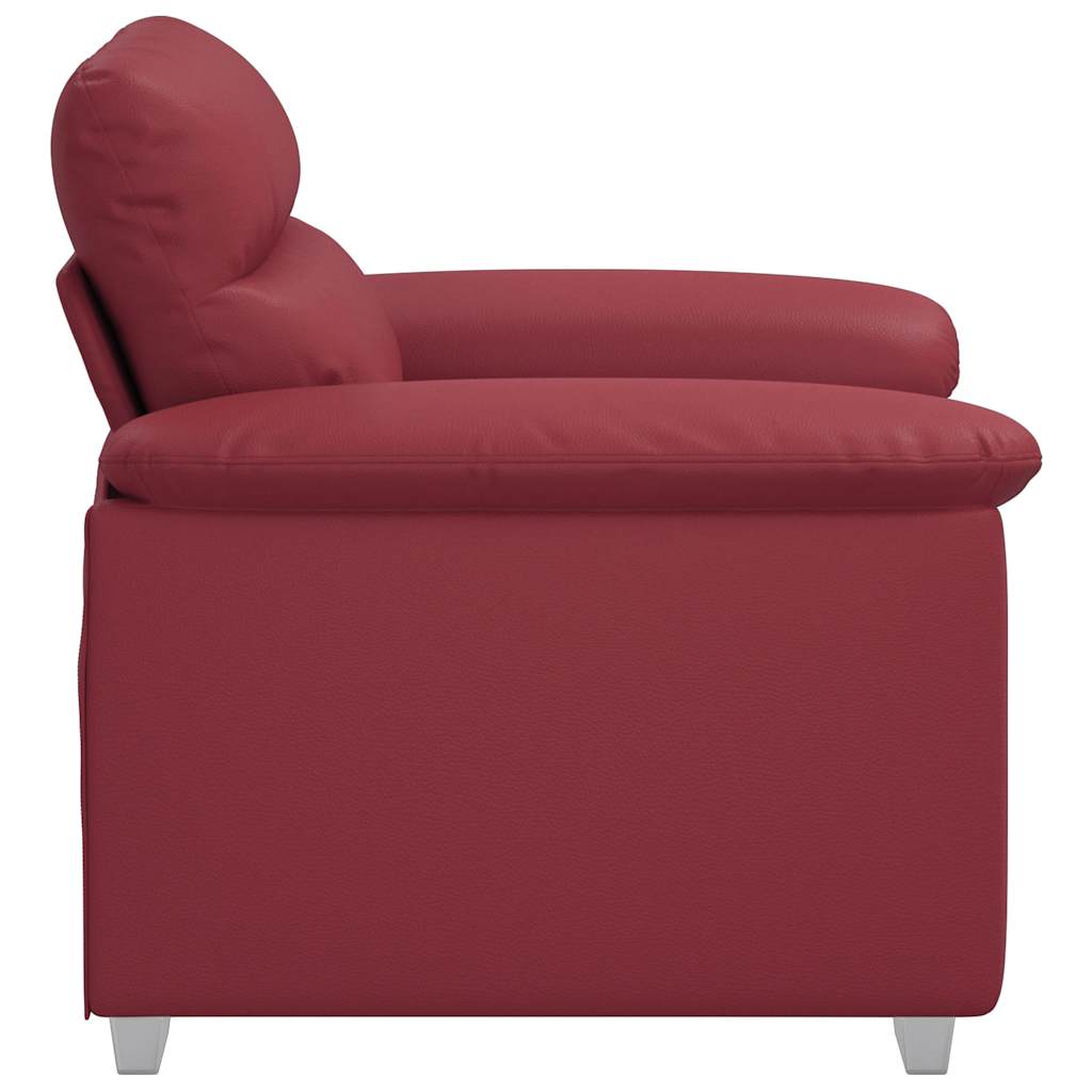 Poltrona Rosso Vino 100x81x84 cm in Similpelle | homemem39