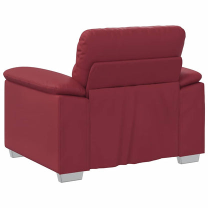 Poltrona Rosso Vino 100x81x84 cm in Similpelle | homemem39