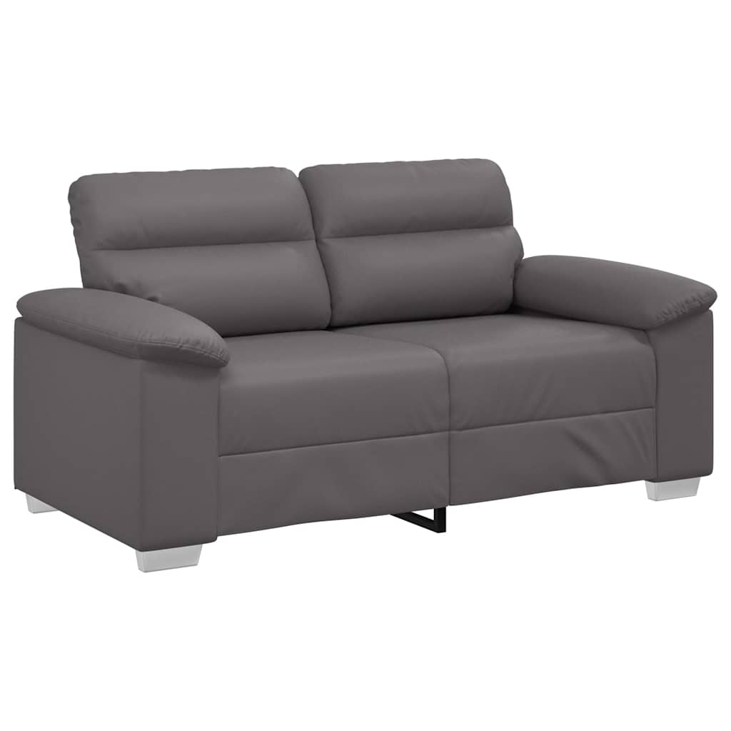 Divano a 2 posti Grigio 160x81x84 cm in Similpelle | homemem39