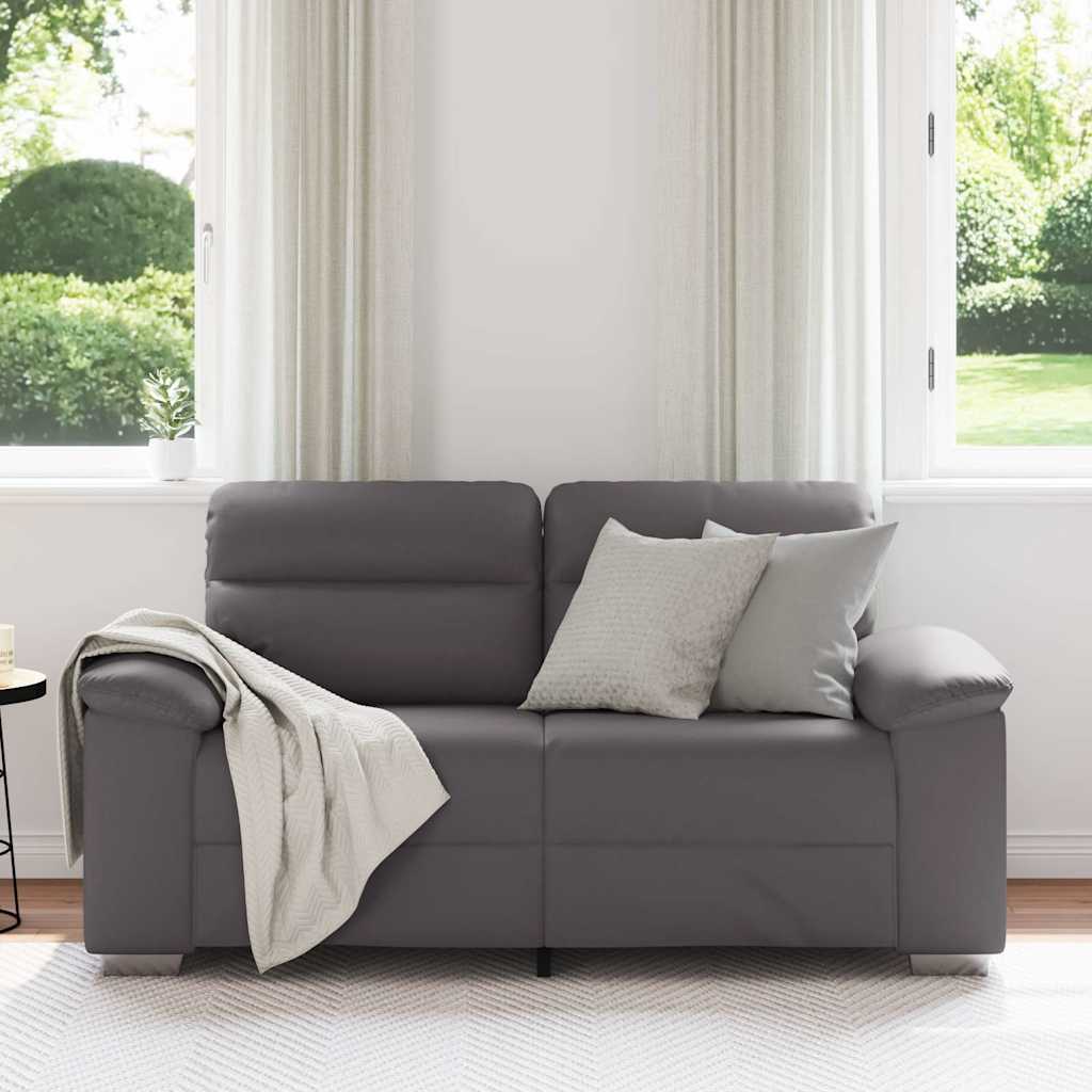 Divano a 2 posti Grigio 160x81x84 cm in Similpelle | homemem39