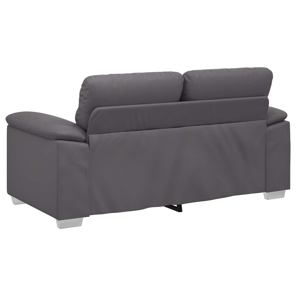 Divano a 2 posti Grigio 160x81x84 cm in Similpelle | homemem39