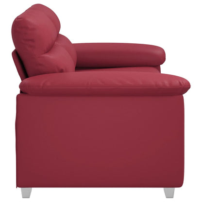 Divano a 2 posti Rosso Vino 160x81x84 cm in Similpelle | homemem39