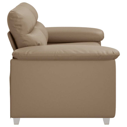 Divano a 2 posti Cappuccino 160x81x84 cm in similpelle | homemem39