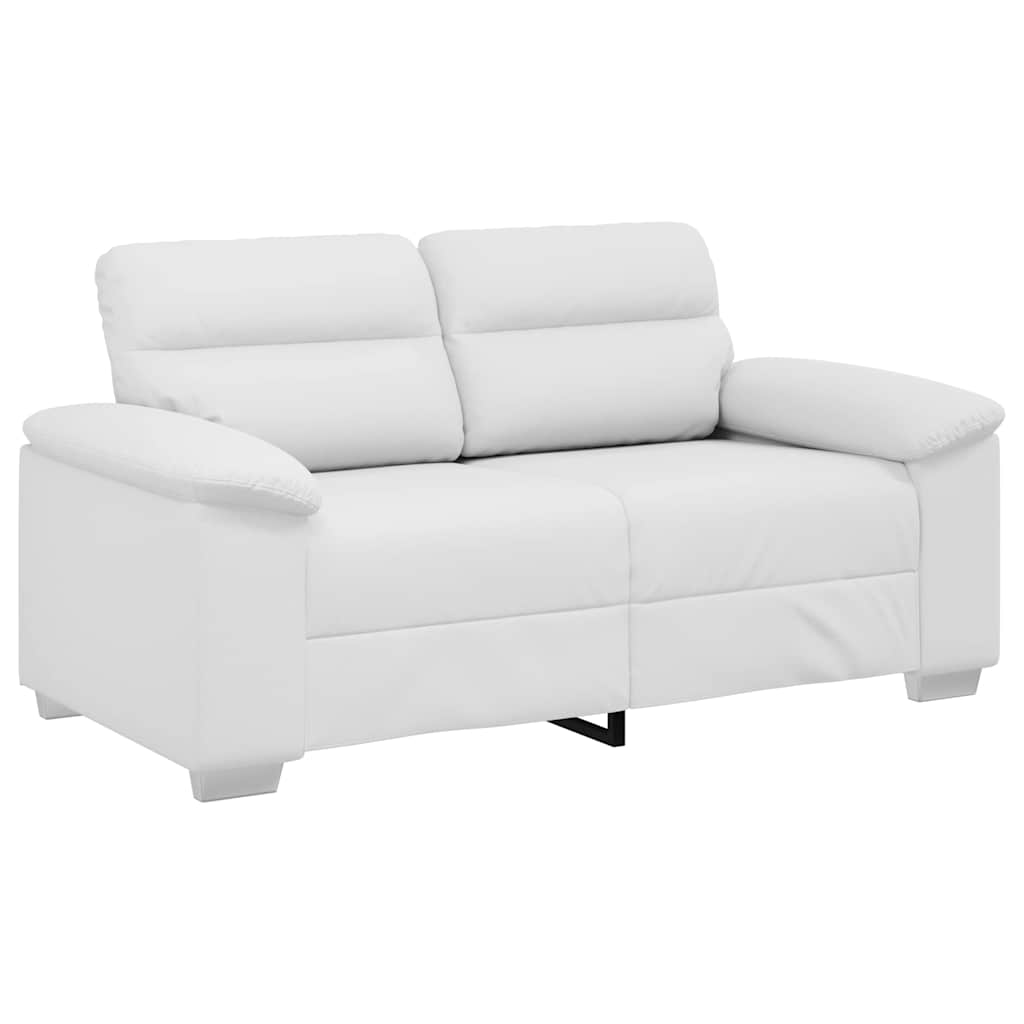 Divano a 2 posti Bianco in Similpelle 160x81x84 cm | homemem39