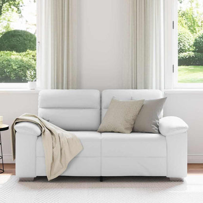 Divano a 2 posti Bianco in Similpelle 160x81x84 cm | homemem39