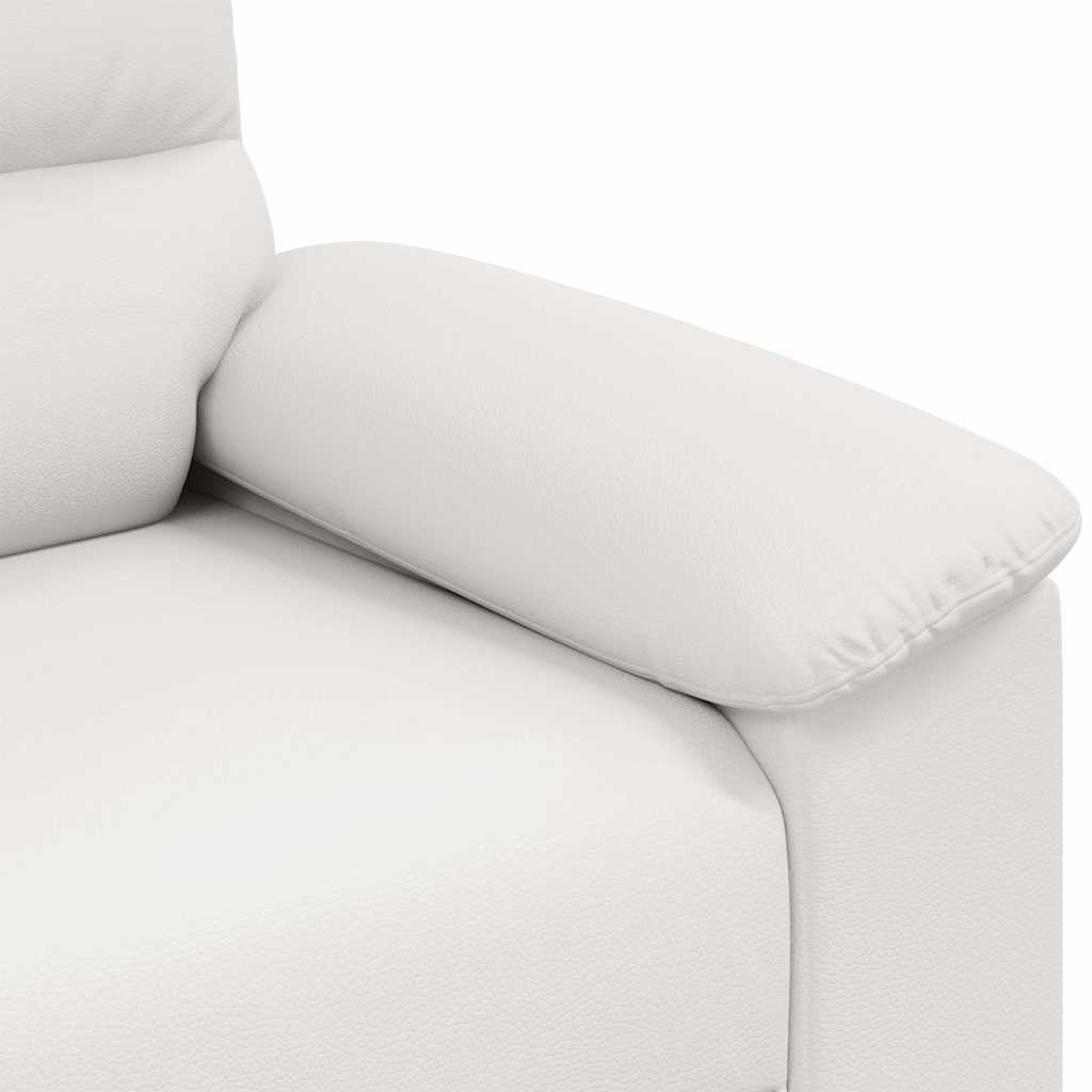 Divano a 2 posti Bianco in Similpelle 160x81x84 cm | homemem39