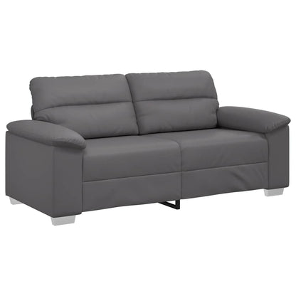 Divano a 2 posti Grigio in Similpelle 180x81x84 cm | homemem39