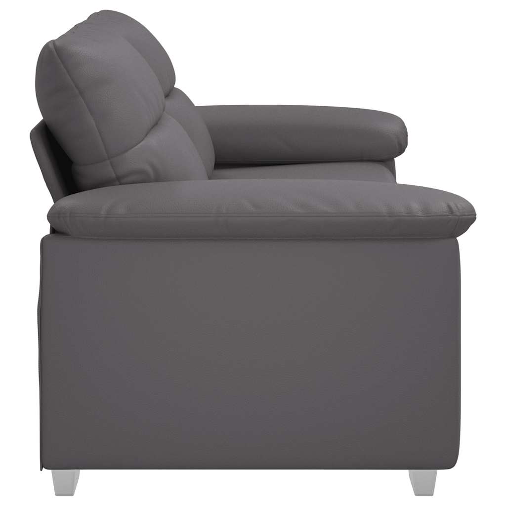 Divano a 2 posti Grigio in Similpelle 180x81x84 cm | homemem39