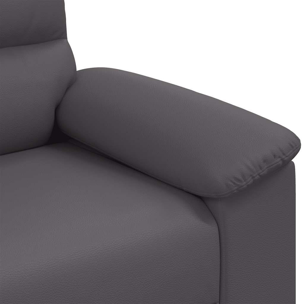 Divano a 2 posti Grigio in Similpelle 180x81x84 cm | homemem39