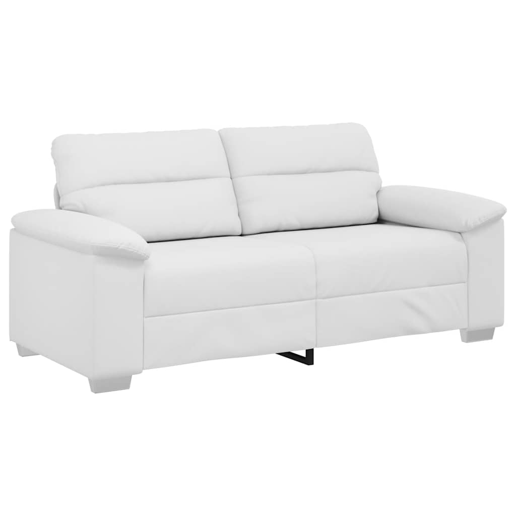 Divano a 2 posti Bianco in Similpelle 180x81x84 cm | homemem39