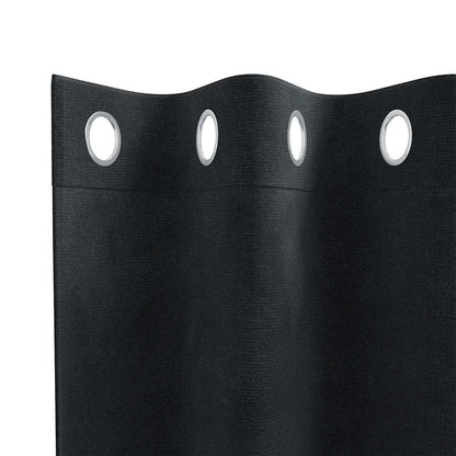 Tende oscuranti 2 pcs Nero 140 x 260 cm Velluto | homemem39