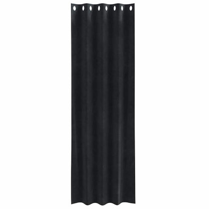 Tende oscuranti 2 pcs Nero 140 x 260 cm Velluto | homemem39