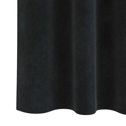Tende oscuranti 2 pcs Nero 140 x 140 cm Velluto