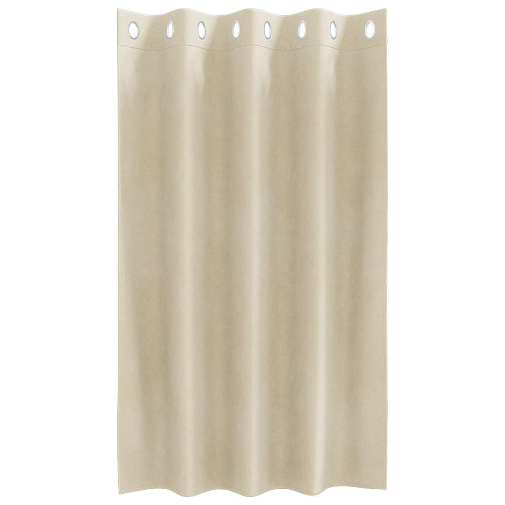 Tende oscuranti 2 pcs Crema 140 x 140 cm Velluto