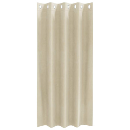 Tende oscuranti 2 pcs Crema 140 x 175 cm Velluto | homemem39