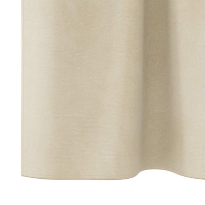 Tende oscuranti 2 pcs Crema 140 x 175 cm Velluto | homemem39