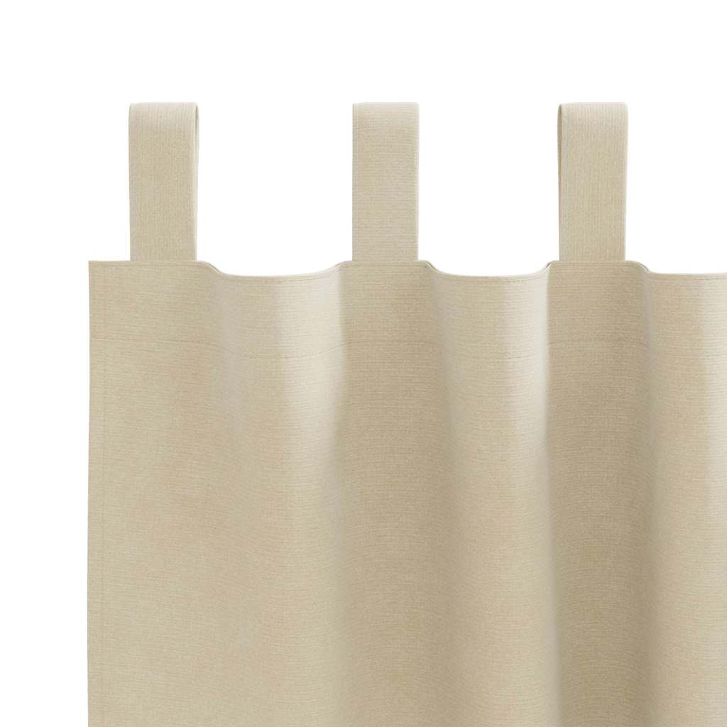 Tende oscuranti 2 pcs Crema 140 x 260 cm Velluto | homemem39