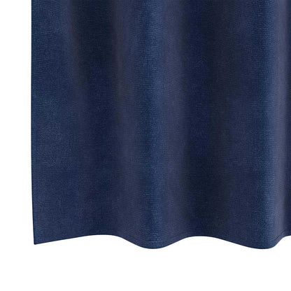 Tende oscuranti 2 pcs Blu Scuro 140 x 140 cm Velluto | homemem39