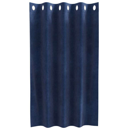 Tende oscuranti 2 pcs Blu Scuro 140 x 140 cm Velluto | homemem39